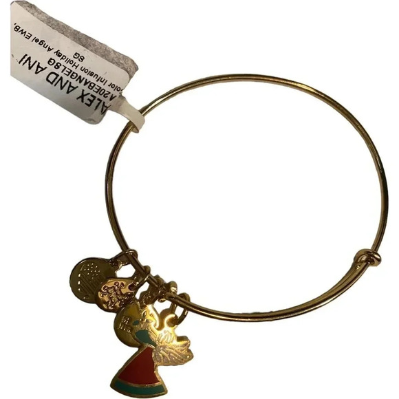 NWT alex and ani angel holiday bracelet - Picture 1 of 4